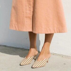 Loeffler Randall Juno Striped Mule